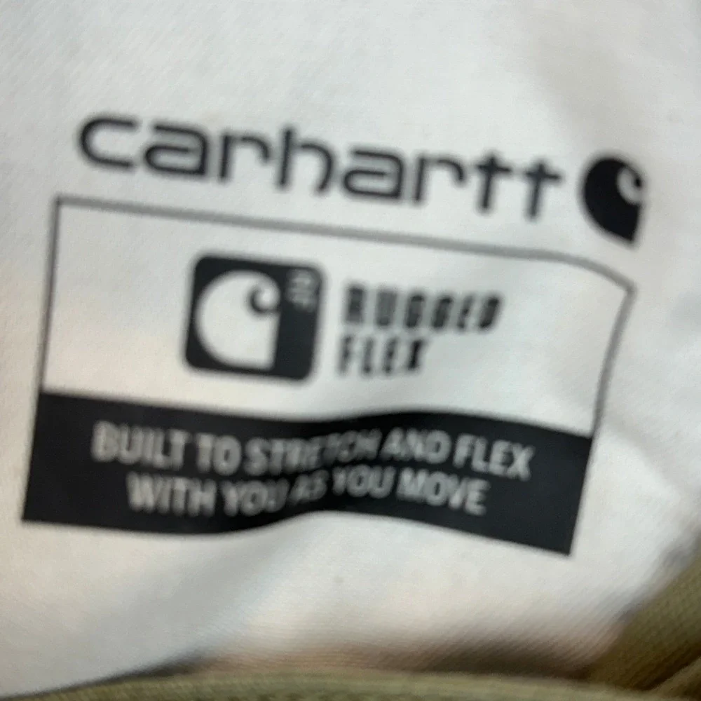 Carhartt Shorts Mens 38 Relaxed Fit Olive Green Rugged Flex Cargo Workwear EUC